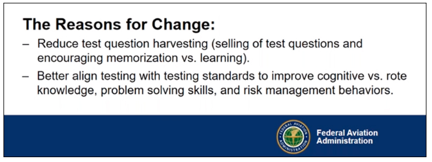 Changes to Pilot Knowledge Tests