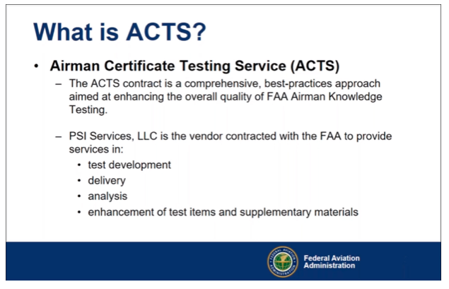 Airman Certification Testing Service (ACTS)